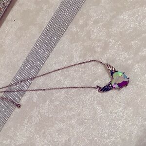 Pretty vintage angel wing necklace